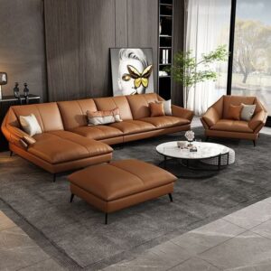 Verona Luxe Turkish Sofa Set – Premium Leather Finish | Modern Luxury for Pakistani Homes