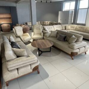 Luxury 7-Seater Turkish Sofa Set – Modern Drawing Room Furniture Suite – Designer 3-2-1-1 Sofa Set Pakistan